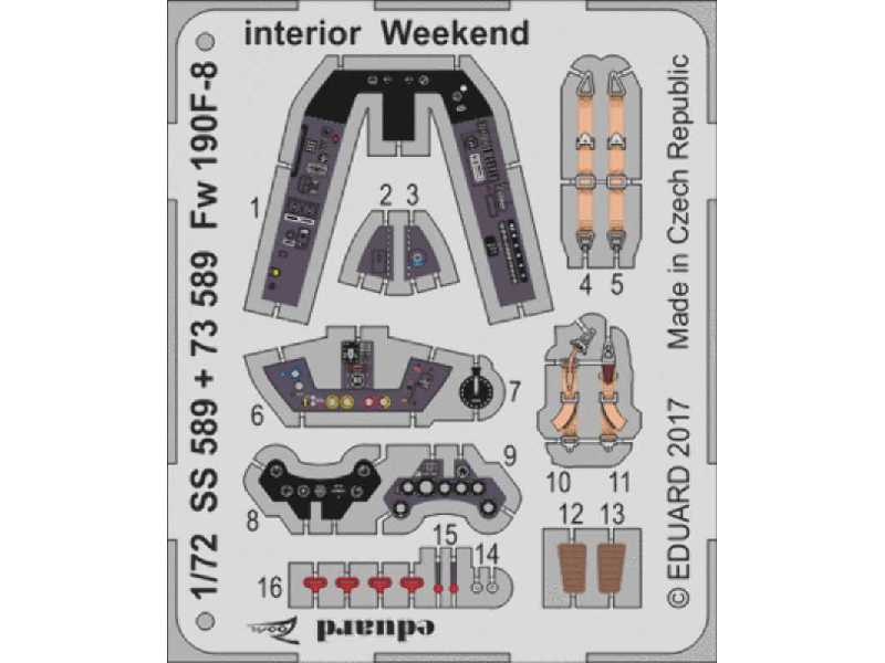 Fw 190F-8 interior Weekend 1/72 - Eduard - image 1 Fw 190F-8 interior Weekend 1/72 - Eduard - image 1