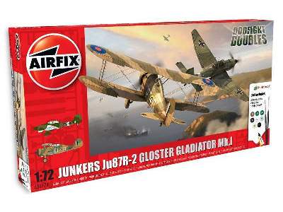 Junkers Ju87R-2 Gloster Gladiator Dog Fight Double Gift Set - image 1