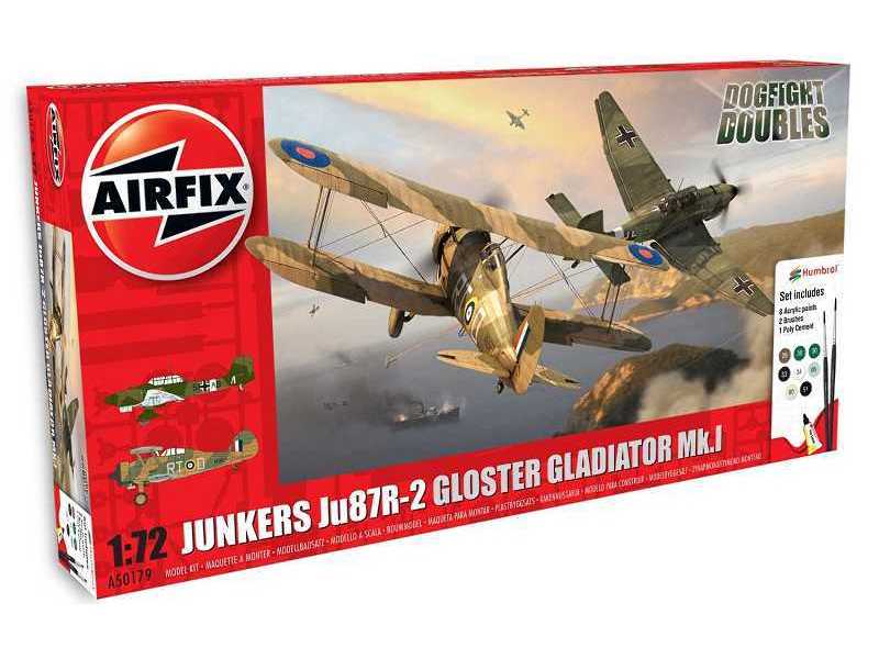 Junkers Ju87R-2 Gloster Gladiator Dog Fight Double Gift Set - image 1