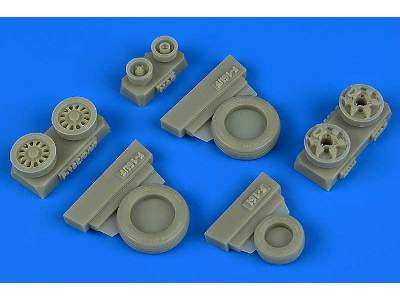 F-16I Sufa weighted wheels - Hasegawa - image 1