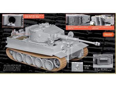 Sd.Kfz.181 Pz.Kpfw.VI Ausf.E Tiger I Mid Production w/Zimmerit  - image 3