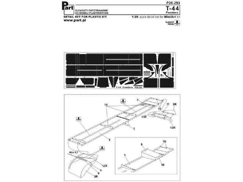T-44 Błotniki / Fenders MiniArt - image 1