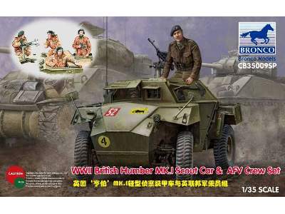 WWII British Humber Mk.I Scout Car & AFV Crew Set - image 1