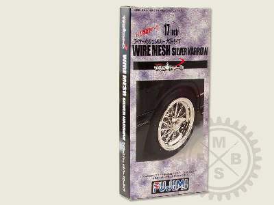 Wheelset: 17inch Wire Mesh Silver Narrow Wheel - image 1