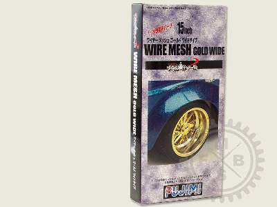 Wheelset: 15inch Wire Mesh (Gold Wide) Wheels and Tyres - image 1