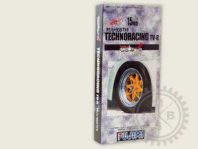 Wheelset: 15inch Technoracing TV-R Wheel+Tire Set f/Modification - image 1