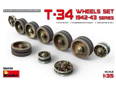 T-34 Wheels set. 1942-43 series - image 1