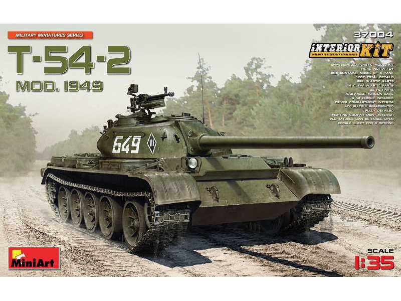 T-54-2 Soviet Medium Tank model 1949 - Interior kit - image 1 T-54-2 Soviet Medium Tank model 1949 - Interior kit - image 1