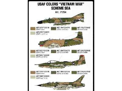 Model Air Color Set USAF Colors Vietnam War Scheme SEA - image 3