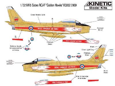 NA F-86F Sabre Canadian Air Force Golden Hawks Sabre - image 2
