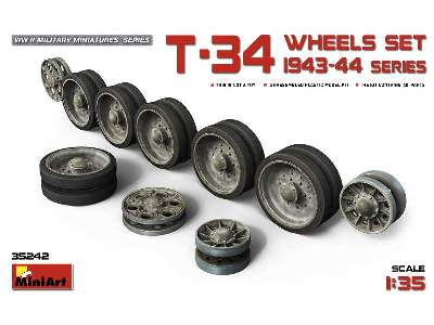 T-34 Wheels set. 1943-44 series - image 1