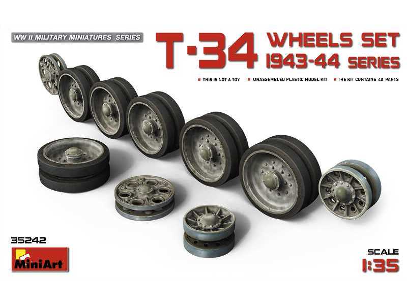 T-34 Wheels set. 1943-44 series - image 1