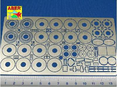 Standard slotted discs brakes dia. 14mm  - photo-etched parts - image 1