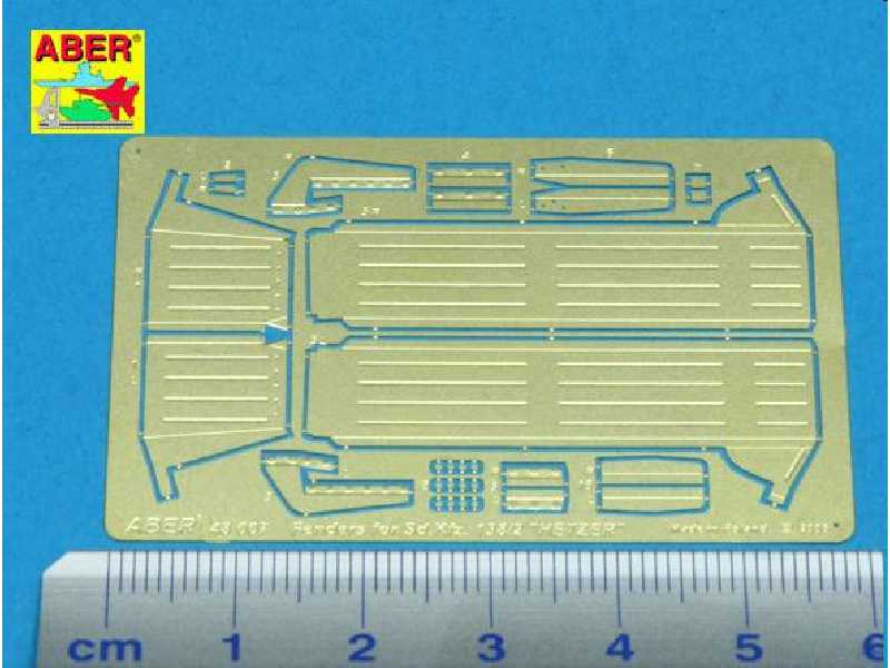 Fenders for Jagdpanzer 38(t) "HETZER"  photoetched parts - image 1