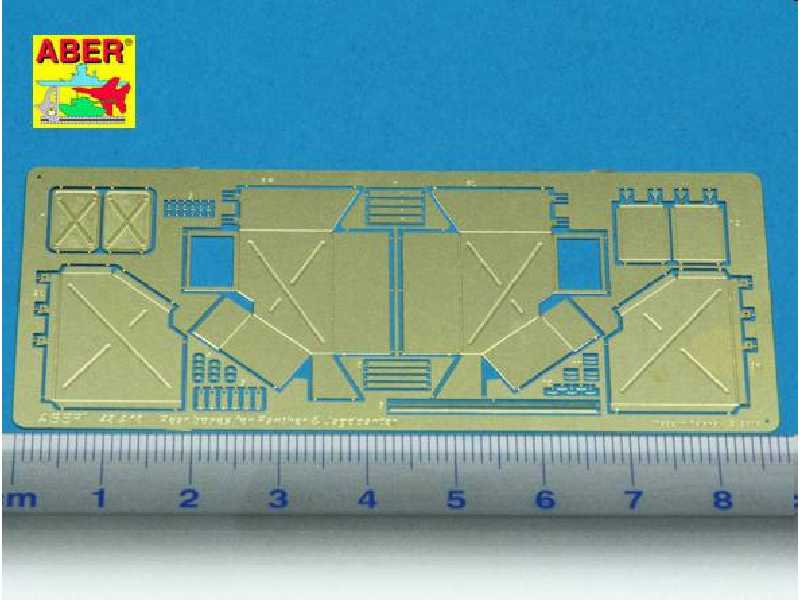 Rear boxes for Panther tanks & Jagdpanter - photo-etched parts   - image 1