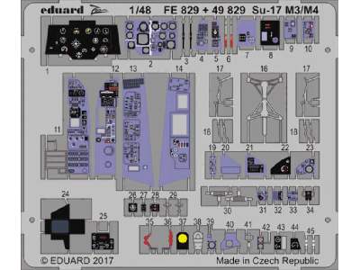 Su-17 M3/ M4 interior 1/48 - Kitty Hawk - image 1