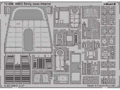 H8K2 Emily nose interior 1/72 - Hasegawa - image 1