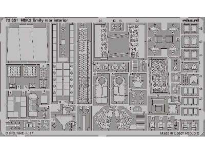 H8K2 Emily rear interior 1/72 - Hasegawa - image 1