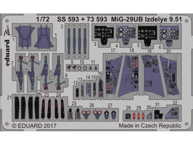 MiG-29UB Izdelye 9.51 1/72 - Trumpeter - image 1