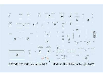 F6F stencils 1/72 - image 1