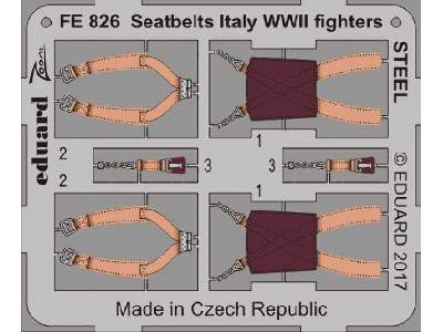 Seatbelts Italy WWII fighters STEEL 1/48 - image 1