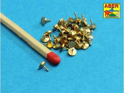 Turned rivets 0,9 x1,3 x 0,5mm 40 pcs. - image 2