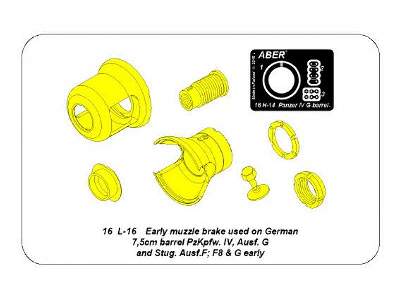 Early muzzle brake used on German 7,5cm barrel PzKpfw. IV - image 10