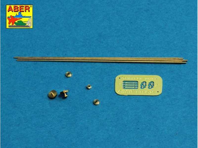 German 2m aerials with ring base (set of 3 pcs.) - image 1 German 2m aerials with ring base (set of 3 pcs.) - image 1