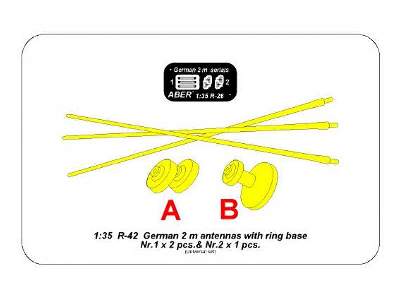 German 2m aerials with ring base (set of 3 pcs.) - image 8