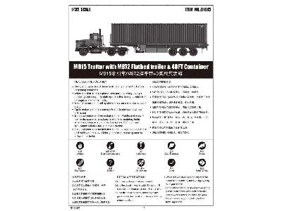 M915 Tractor with M872 Flatbed trailer & 40FT Container  - image 5