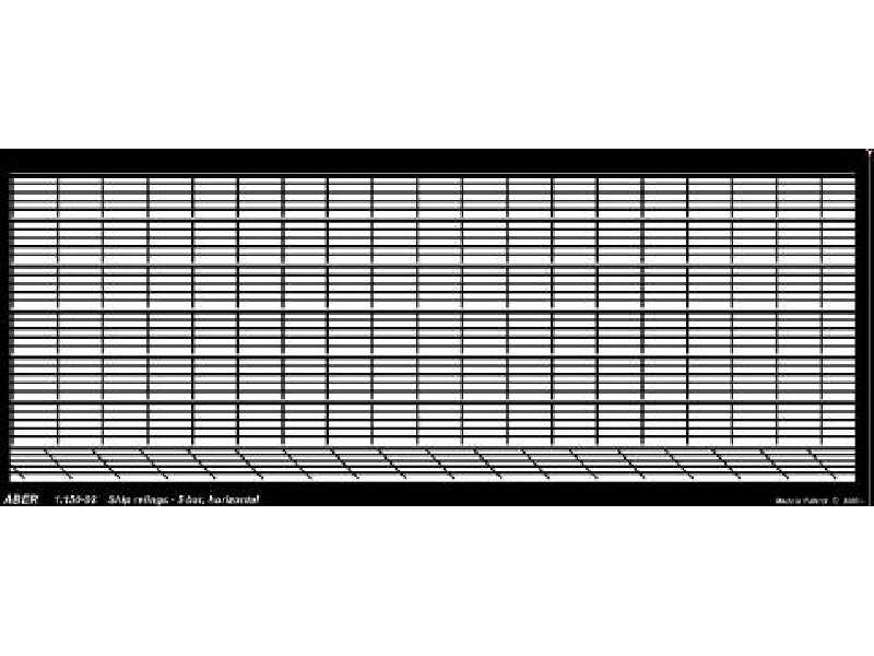 Ship railing - five horizontal bars - photo-etched parts - image 1