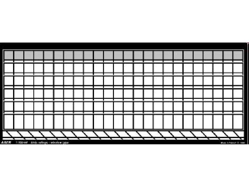 Ship railing - window type - photo-etched parts - image 1