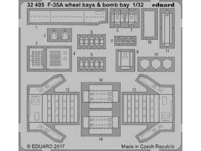 F-35A wheel bays & bomb bays 1/32 - Italeri - image 1