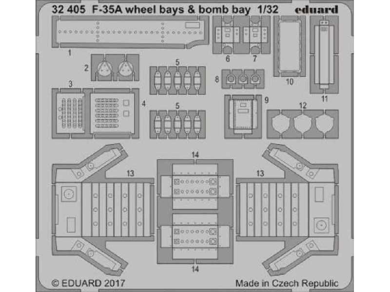 F-35A wheel bays & bomb bays 1/32 - Italeri - image 1