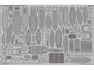 HMS Hood pt.  4 life rafts 1/200 - Trumpeter - image 1