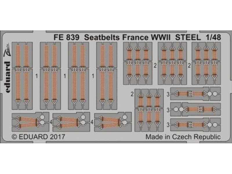 Seatbelts France WWII STEEL 1/48 - image 1