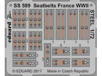Seatbelts France WWII STEEL 1/72 - image 1