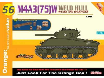 M4A3(75)W Welded Hull w/logs and backpacks - image 1