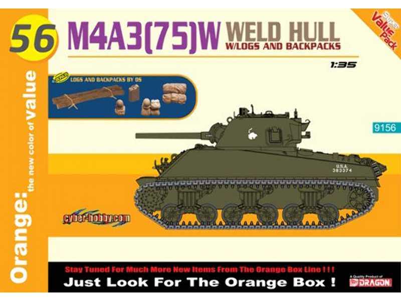 M4A3(75)W Welded Hull w/logs and backpacks - image 1