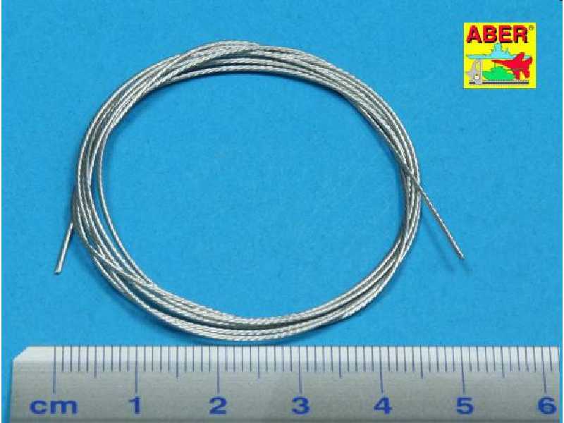 Stainless Steel Towing Cables dia 0,6 mm, 1 m long  - image 1