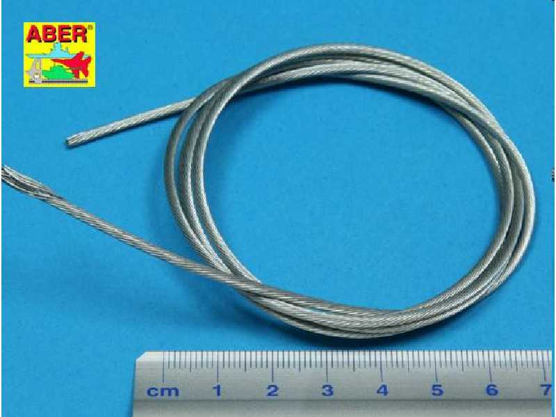Stainless Steel Towing Cables dia 2,0 mm, 1 m long  - image 1