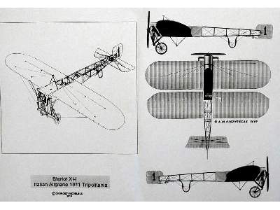 Bleriot XI-I Italian Airplane 1911 Tripolitania - image 11
