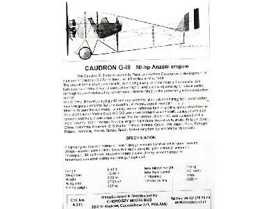 CAUDRON G-III Anzani engine - image 8