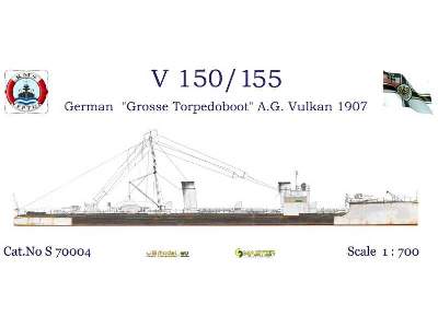 V150/V155 German &quot;Grosse Torpedoboat&quot; A.G. Vulkan 1907 - image 1