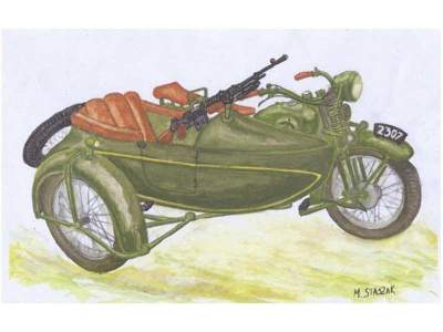 HEAVY MOTORCYCLE M111 SOKÓŁ(FALCON)1000 with SIDE CAR and Browni - image 1