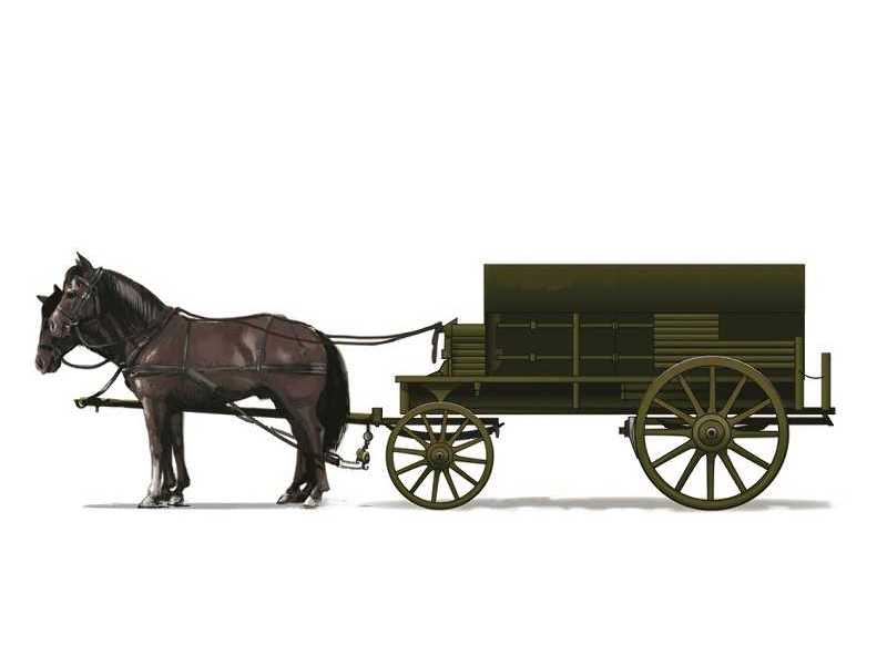 Horses-Drawn Ammunition Supply Wagon ( German Type) - image 1