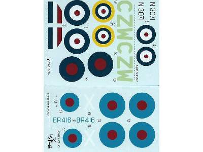 Spitfire PR Mk.IA PR.IV PR Mk.VII + vacu canopies + decal sheet  - image 3