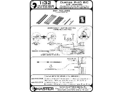 Curtiss P-40 B/C - wersja USA - lufy karabinów Browning .30 cal  - image 1