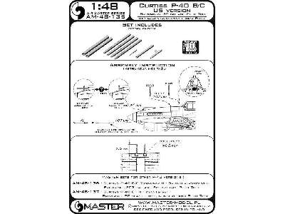 Curtiss P-40 B/C - wersja USA - lufy karabinów Browning .30 cal  - image 1