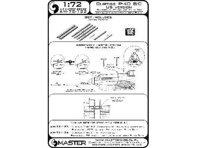 Curtiss P-40 B/C - wersja USA - lufy karabinów Browning .30 cal  - image 1